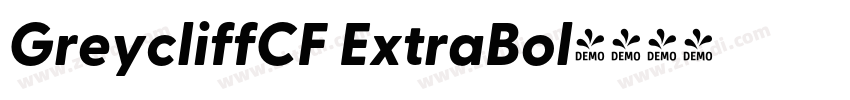 GreycliffCF ExtraBol字体转换